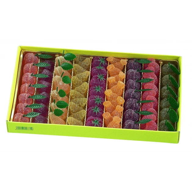 Boîte de Pâtes de Fruits en forme de Fruits 1 kg Hamlet 1 Boîte de Pâtes de Fruits en forme de Fruits 1 kg Hamlet