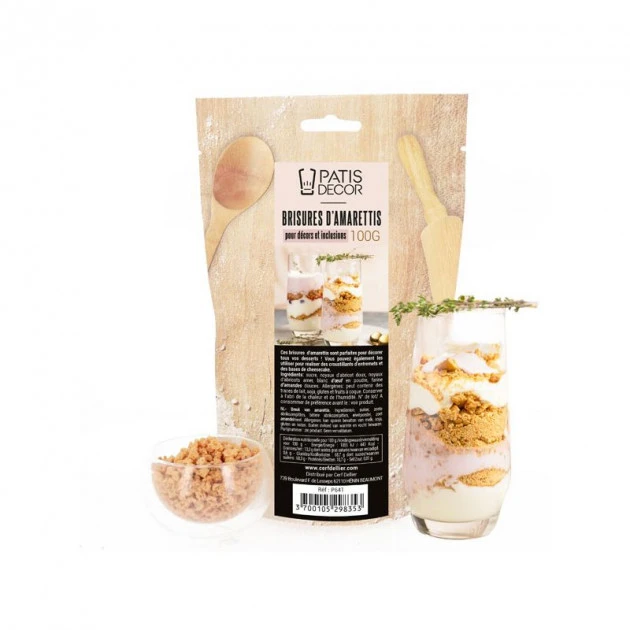 Brisures d'Amarettis 100 g Patisdécor 1 Brisures d'Amarettis 100 g Patisdécor