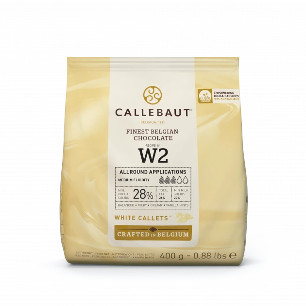 Chocolat Blanc 28% W2 400g Callebaut 1 Chocolat Blanc 28% W2 400g Callebaut
