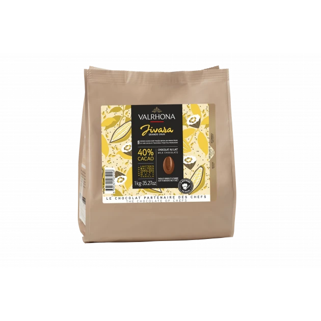 Chocolat de Couverture Lait Jivara 40% 1kg Valrhona 1 Chocolat de Couverture Lait Jivara 40% 1kg Valrhona