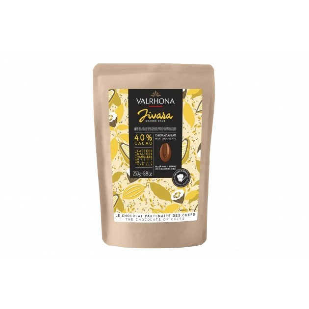 Chocolat de Couverture Lait Jivara 40% 250g Valrhona 1 Chocolat de Couverture Lait Jivara 40% 250g Valrhona