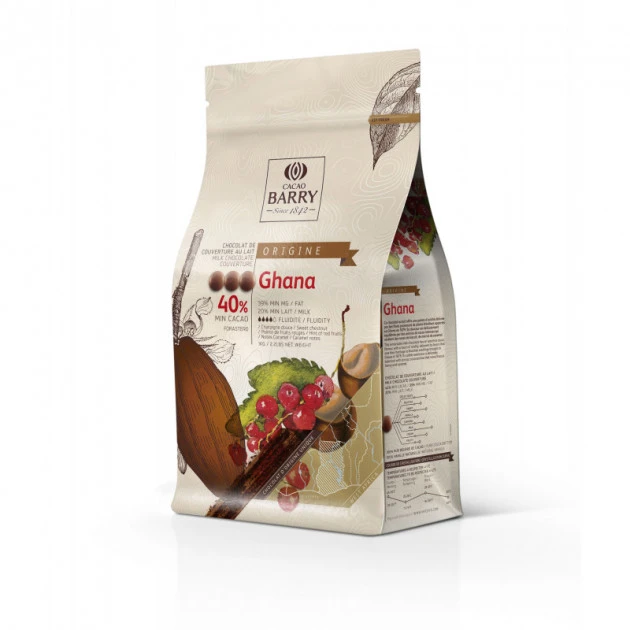Chocolat lait origine Ghana 40,5% 1 kg 1 Chocolat lait origine Ghana 40,5% 1 kg