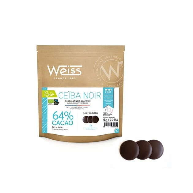 Chocolat Noir Bio 64% Ceïba 1 kg Weiss 1 Chocolat Noir Bio 64% Ceïba 1 kg Weiss