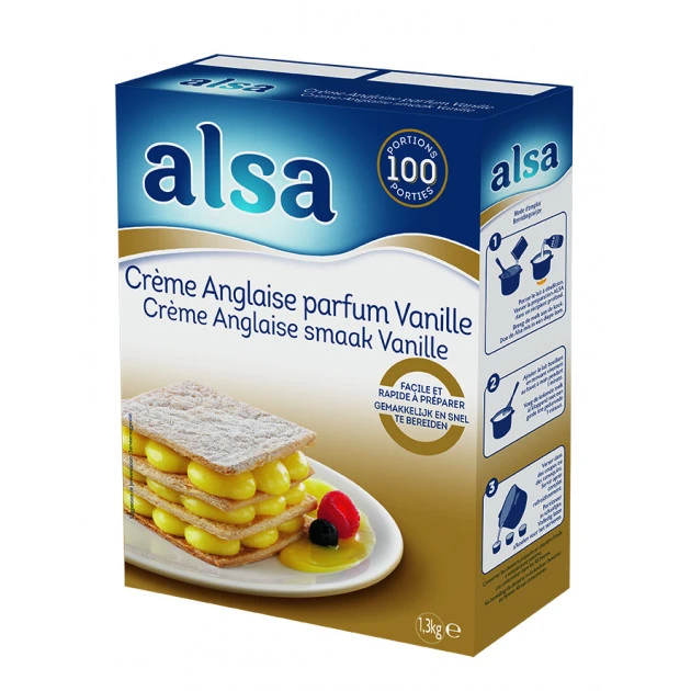 Crème Anglaise Express 1,3kg Alsa 1 Crème Anglaise Express 1,3kg Alsa