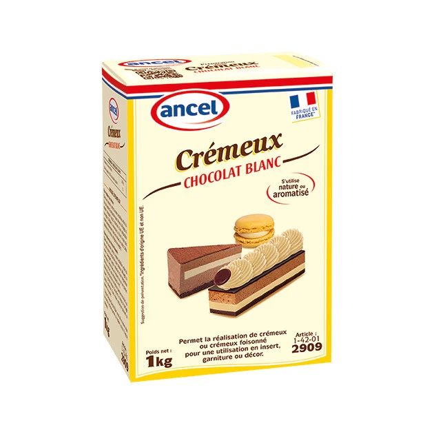 Crémeux Chocolat Blanc 1kg Ancel 1 Crémeux Chocolat Blanc 1kg Ancel