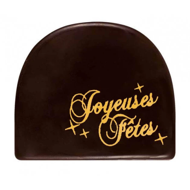 Embout de Bûchette Chocolat Joyeuses Fêtes 43 x 50 mm (x72) Florensuc 1 Embout de Bûchette Chocolat Joyeuses Fêtes 43 x 50 mm (x72) Florensuc