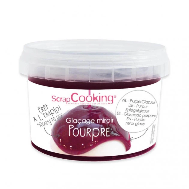 Glaçage Miroir Pourpre 300 g Scrapcooking 1 Glaçage Miroir Pourpre 300 g Scrapcooking