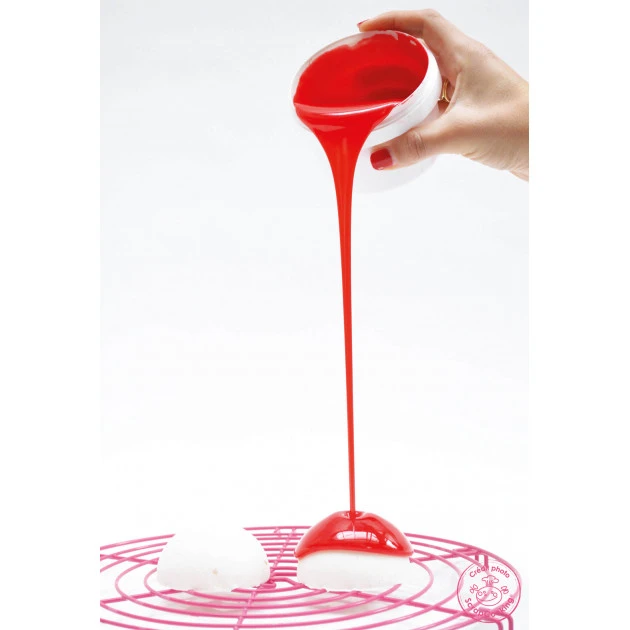 Glaçage Miroir Rouge 300 g Scrapcooking 2 Glaçage Miroir Rouge 300 g Scrapcooking – Image 2