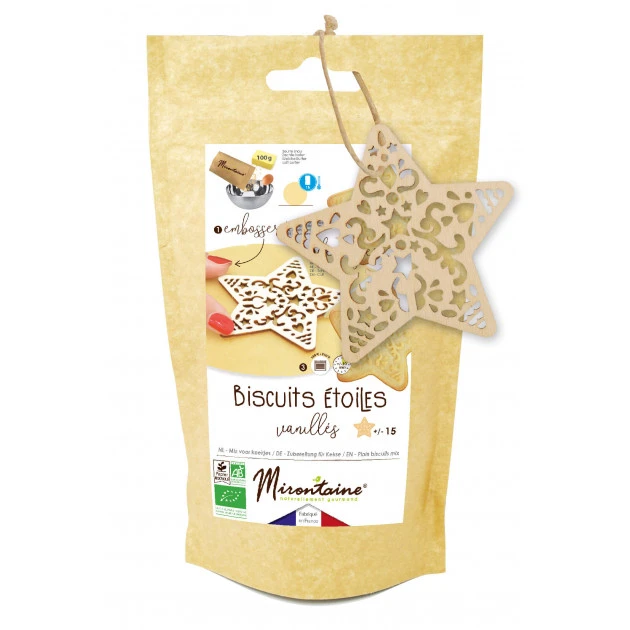 Kit Biscuit de Noël Vanille Bio Mirontaine 1 Kit Biscuit de Noël Vanille Bio Mirontaine