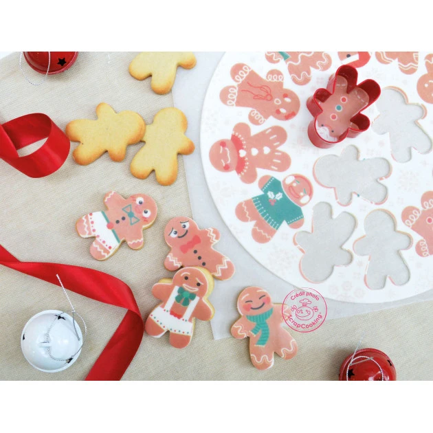Kit Easy Biscuits Bonhomme Pain d'Épice (Pâte à Sucre 150 g + Découpoir) Scrapcooking 3 Kit Easy Biscuits Bonhomme Pain d'Épice (Pâte à Sucre 150 g + Découpoir) Scrapcooking – Image 3