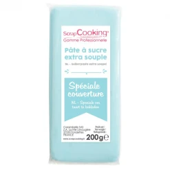 Pâte à Sucre Bleu Ciel Spéciale Couverture 200g Scrapcooking