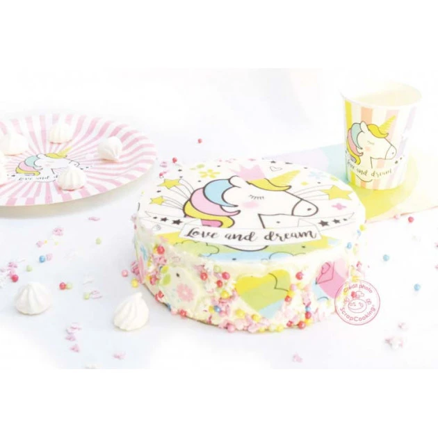 Pâte à Sucre Licorne en Rouleau ⌀ 29,5 cm 150g Scrapcooking 2 Pâte à Sucre Licorne en Rouleau ⌀ 29,5 cm 150g Scrapcooking – Image 2