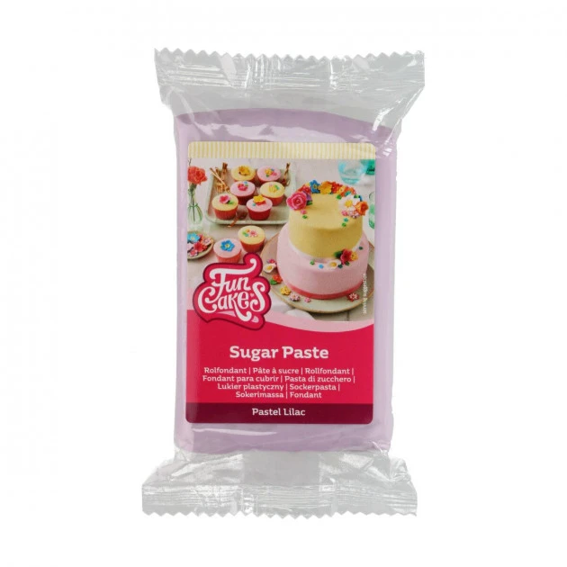 Pâte à Sucre Lilas 250g Funcakes 1 Pâte à Sucre Lilas 250g Funcakes