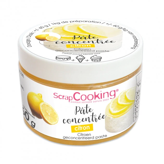 Pâte Concentrée Citron 160 g Scrapcooking 1 Pâte Concentrée Citron 160 g Scrapcooking