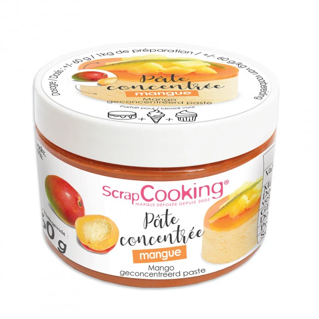 Pâte Concentrée Mangue 160 g Scrapcooking 1 Pâte Concentrée Mangue 160 g Scrapcooking