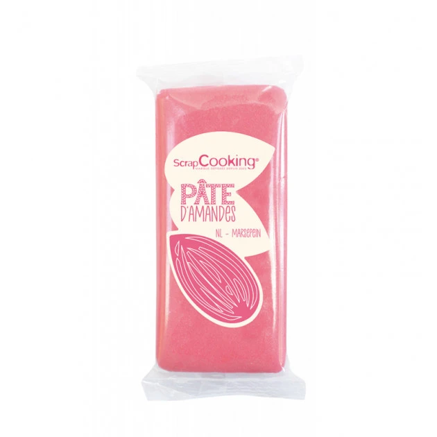 Pâte d'Amande Rose 20% 200g Scrapcooking 1 Pâte d'Amande Rose 20% 200g Scrapcooking