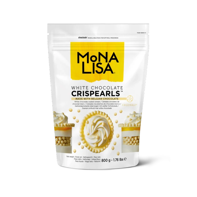 Perles enrobées de chocolat blanc Crispearls 800g Mona Lisa 1 Perles enrobées de chocolat blanc Crispearls 800g Mona Lisa
