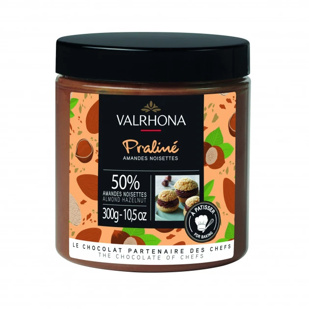 Praliné Amandes Noisettes 50% 300g Valrhona 1 Praliné Amandes Noisettes 50% 300g Valrhona