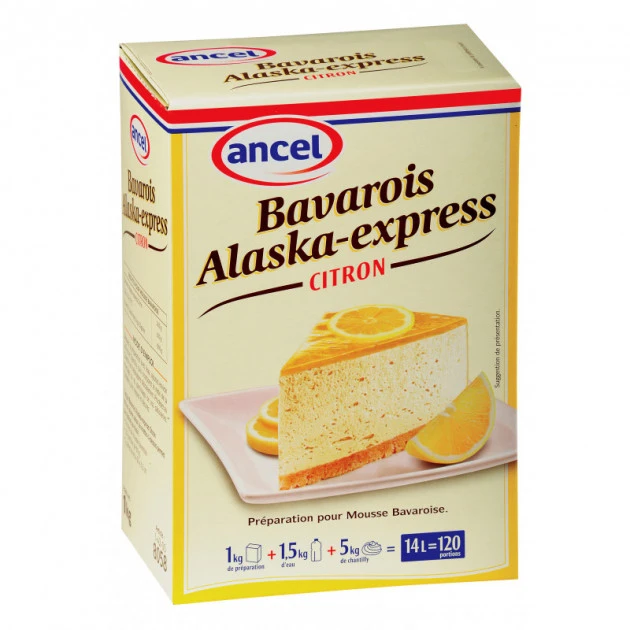 Préparation bavarois Alaska-Express Citron 1 kg 1 Préparation bavarois Alaska-Express Citron 1 kg