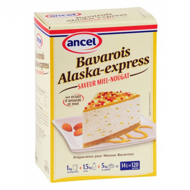 Préparation bavarois Miel Nougat 1 kg Alaska-Express 1 Préparation bavarois Miel Nougat 1 kg Alaska-Express