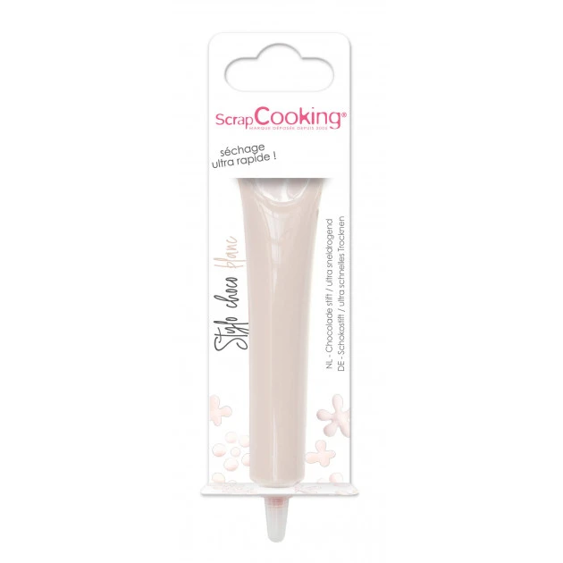Stylo Chocolat Blanc 25 g ScrapCooking 1 Stylo Chocolat Blanc 25 g ScrapCooking
