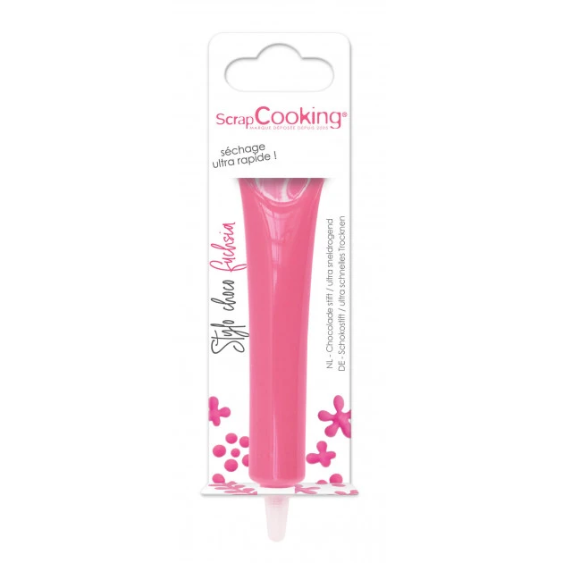 Stylo Chocolat Fuchsia 25 g ScrapCooking 1 Stylo Chocolat Fuchsia 25 g ScrapCooking