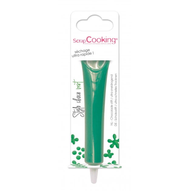 Stylo Chocolat Vert 25 g ScrapCooking 1 Stylo Chocolat Vert 25 g ScrapCooking